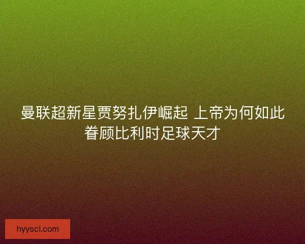 曼联超新星贾努扎伊崛起 上帝为何如此眷顾比利时足球天才